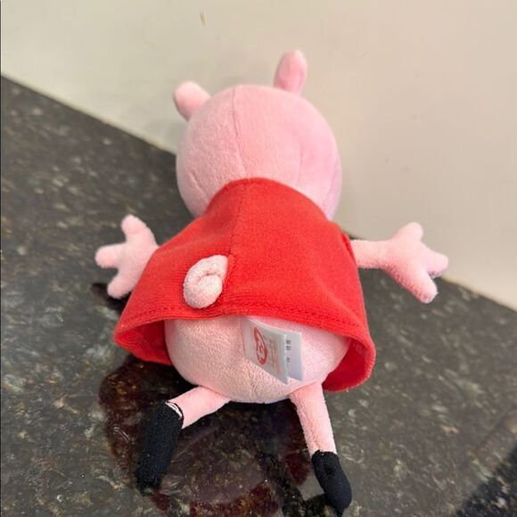Ty Pink and Red Stuffed Peppa Pig Animal Plush. Size 8”. No ear tag - Picture 6 of 8